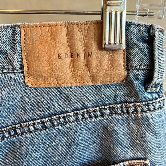 & Denim Jeans Loose Mom Ultra High Waist Ankle Length Womens 6 - Picture 7 of 10